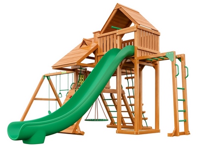 Деревянная детская площадка Крепость Делюкс +