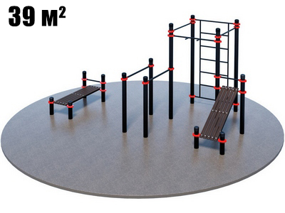 Проект Воркаут и ГТО для коттеджа 1-3 (Ø7 м)