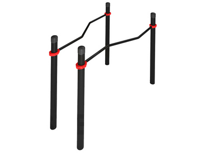 Уличные брусья изогнуто-горизонтальные