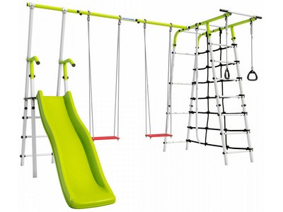 Спорткомплекс для улицы ROMANA Богатырь Плюс - 2 (салатовый/белый)