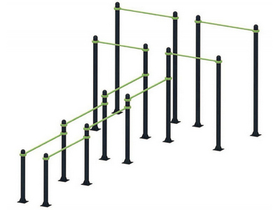 Уличный комплекс Турники - Брусья TORUDA 80