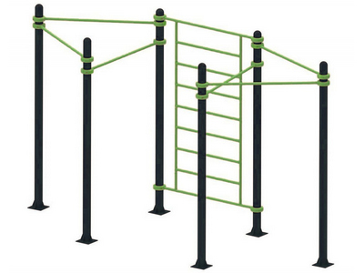 Уличная шведская стенка с шестью турниками TORUDA 97