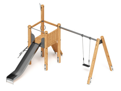 Детская игровая площадка Крепость непосед-4 (лиственница)