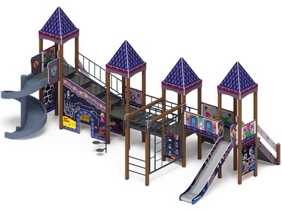 Детская игровая площадка Крепость ПиксельГрад-6
