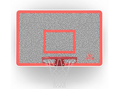 Баскетбольный щит BOARD50M 122x80 см без крепления на стену