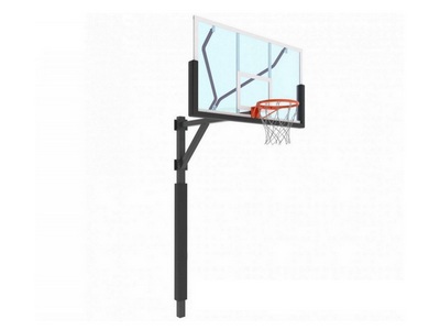 Стойка баскетбольная разборная регулируемая под бетонирование, вынос 1600мм