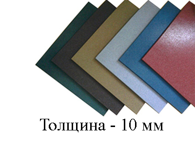 Резиновая плитка плитка 500x500 (10 мм)