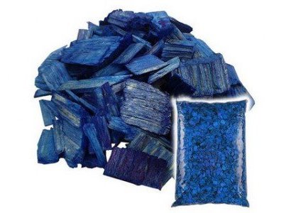 Щепа декоративная синяя