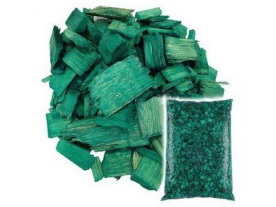 Щепа декоративная зеленая