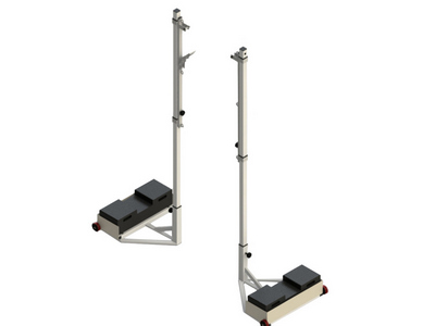 Стойки для волейбола мобильные с площадкой под противовес ОС-1.1