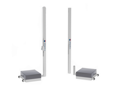 Стойки для волейбола универсальные мобильные алюминиевые 80х80