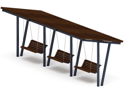 Пергола с диваном  (без поликарбоната) Гармония уюта-10