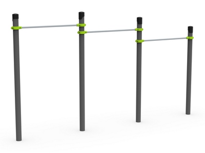 Уличный тройной разноуровневый турник Арти 4