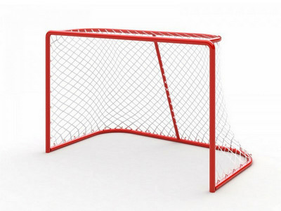 Сетка для хоккейных ворот 1,83х1,22х0,5х1,15м яч. 40х40мм Ø 3,1 (безузловая)