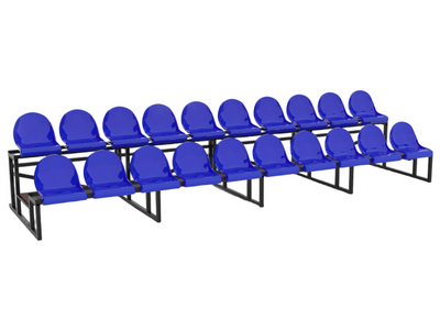 Трибуна сборно-разборная 2-х рядная на 20 мест (без навеса)