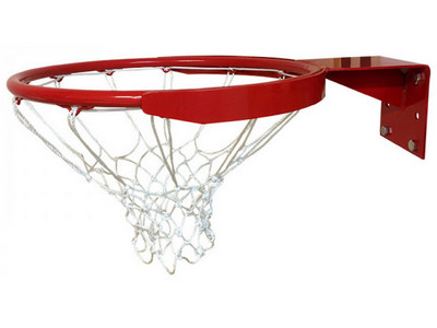 Кольцо для баскетбола №7 СТАНДАРТ усиленное, цвет Красный
