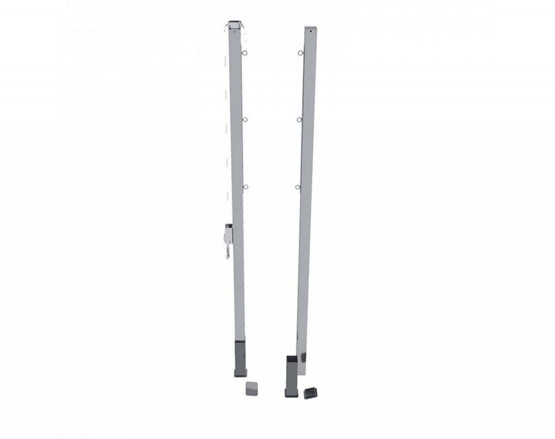 Стойки для волейбола универсальные стационарные алюминиевые 80х80 - вид 0