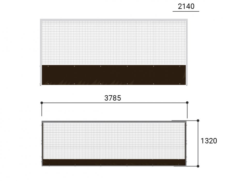 Хоккейные ворота для игры на траве (сетка в комплекте) - вид 2