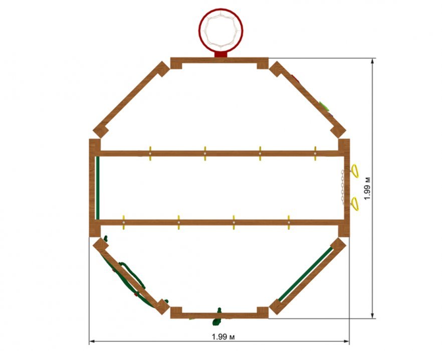 Спортивный игровой комплекс "WorkOut" - вид 2