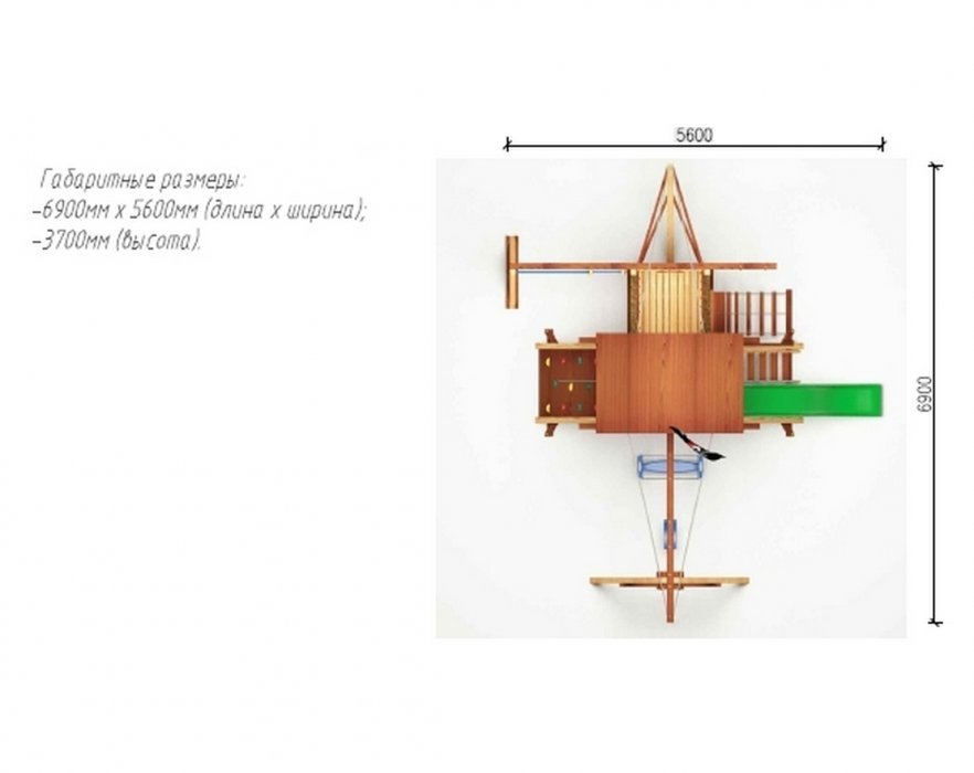 Игровая площадка Савушка Lux 6