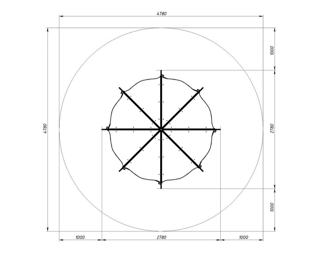 Беседка-пагода Карнавал Полянка МФ 10.22.01-02