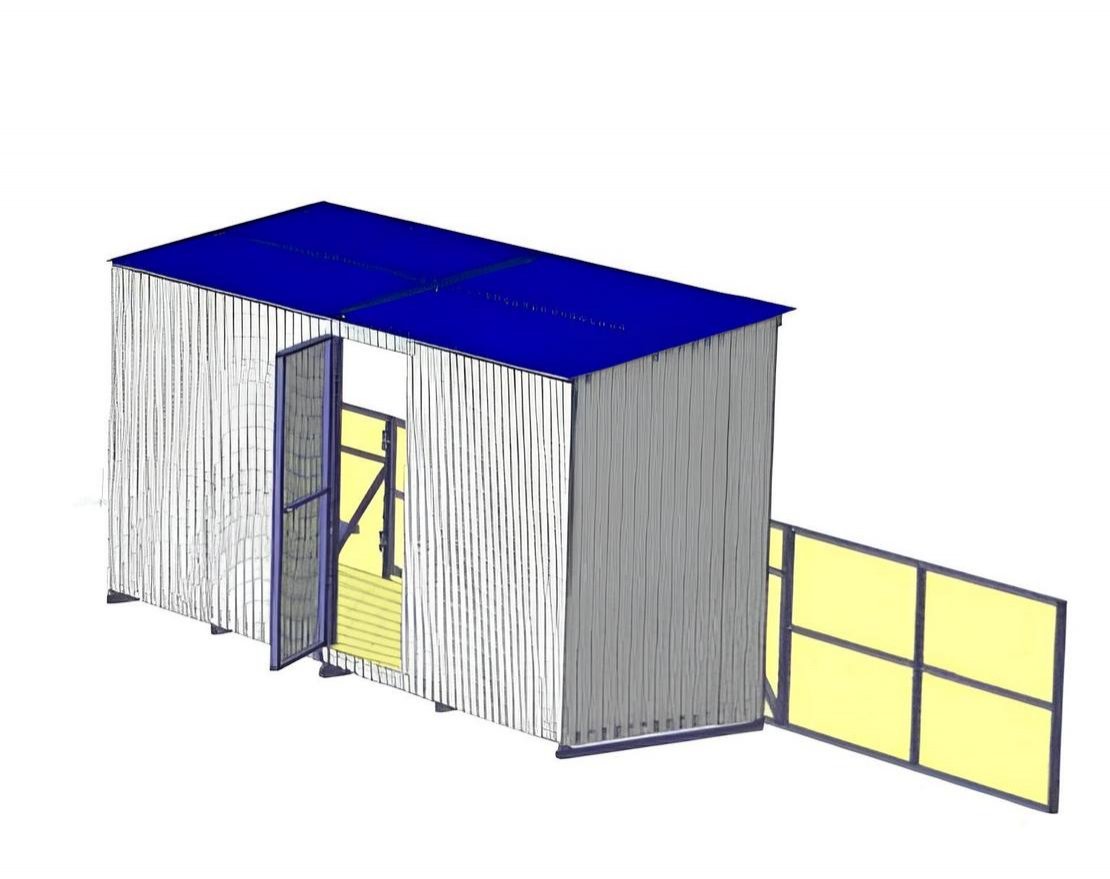 Бокс для штрафников и судей 4,9х1,5х2,6 м - вид 2