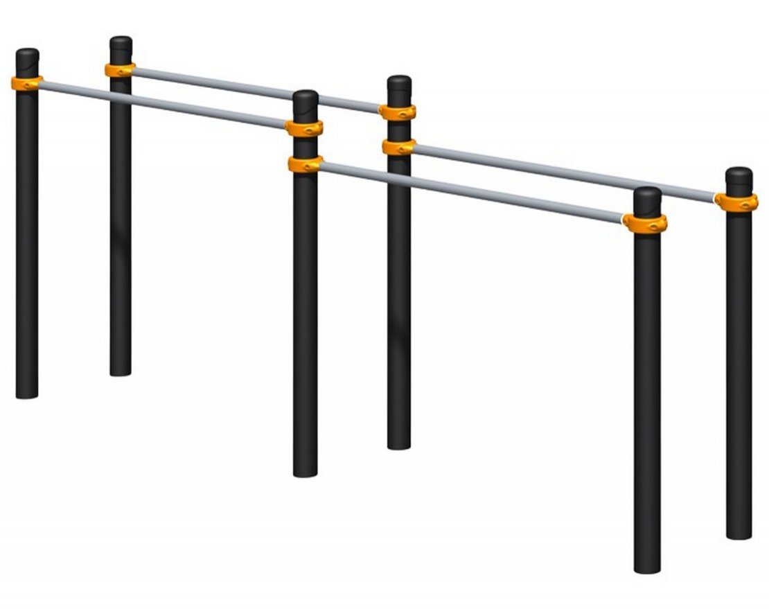 Уличные разновысокие брусья Romana 501.18.01 - вид 0