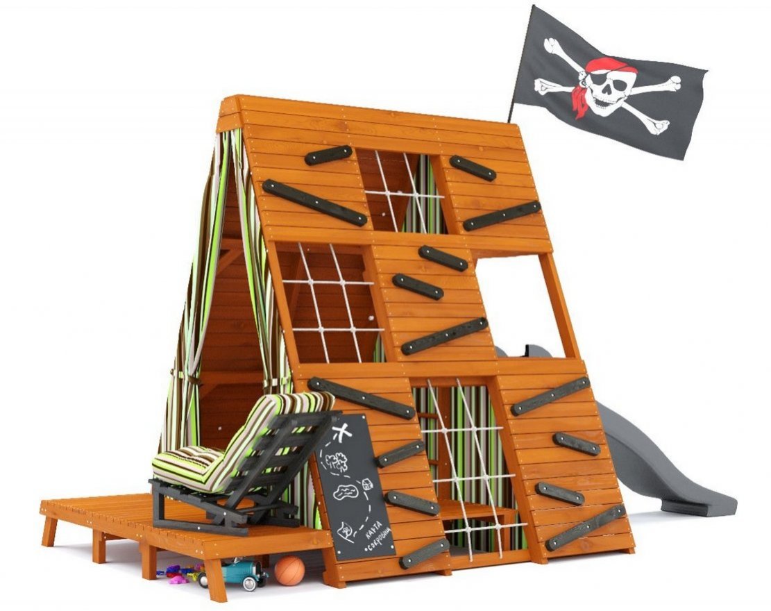 Спорткомплекс для улицы Штабик 3 с креслом - вид 2