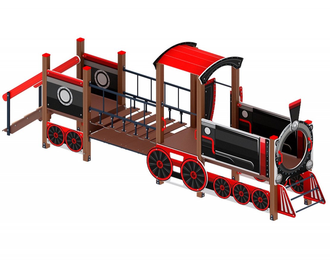 Уличный ДСК Юный машинист-4 - вид 3