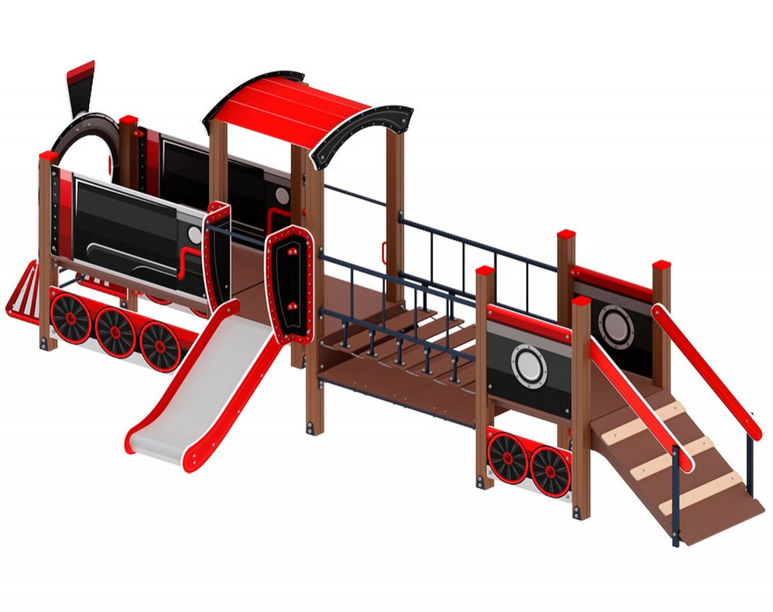 Уличный ДСК Юный машинист-4 - вид 1