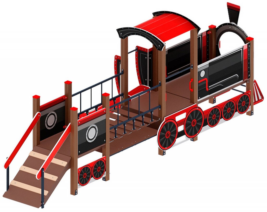 Уличный ДСК Юный машинист-4 - вид 2