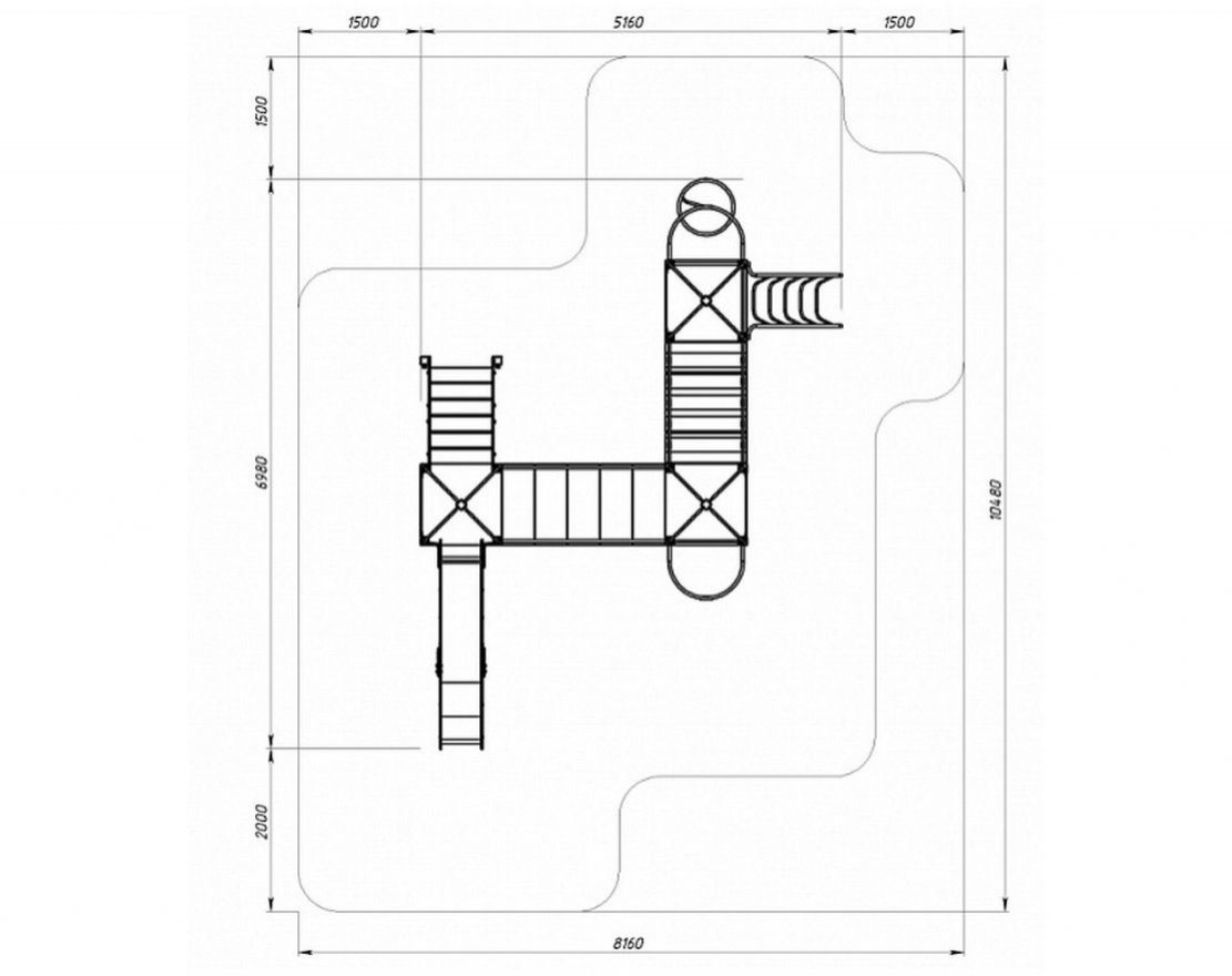 Уличный ДСК Навина Геометрия Лаборатория веселья-8 (цветная) - вид 3