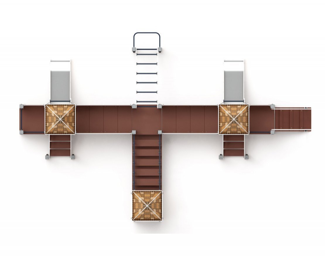 Уличный ДСК Картонная фантазия-5 (с крышей) - вид 4