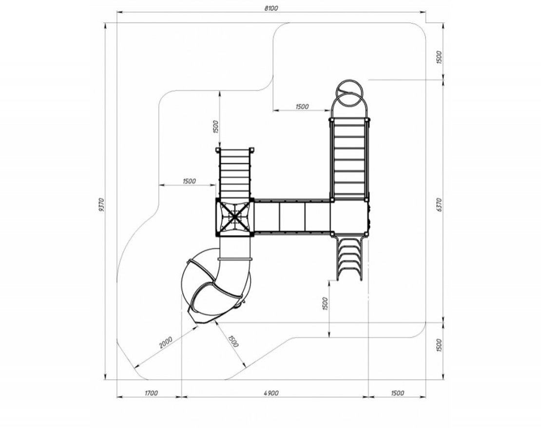 Уличный ДСК Приключение на орбите-3 - вид 5
