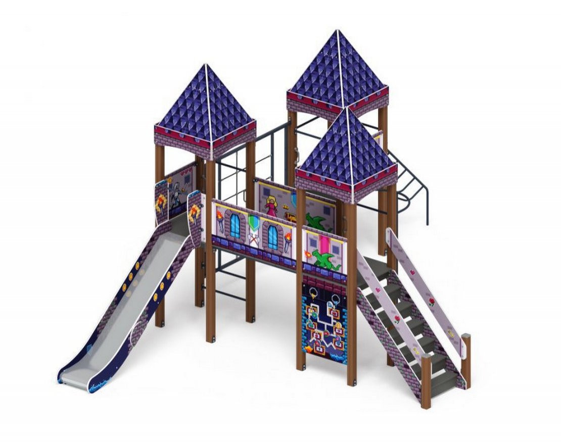 Уличный ДСК Крепость Пиксельград-5 - вид 3