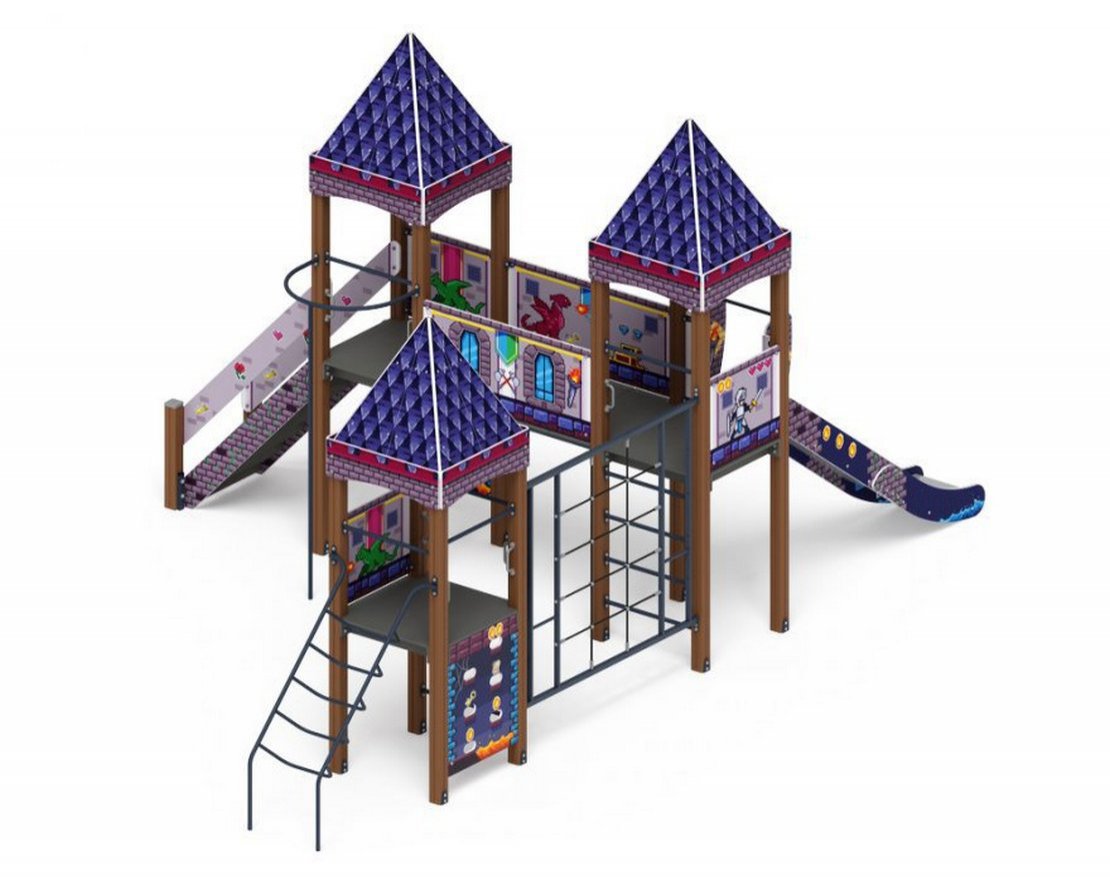 Уличный ДСК Крепость Пиксельград-5 - вид 1