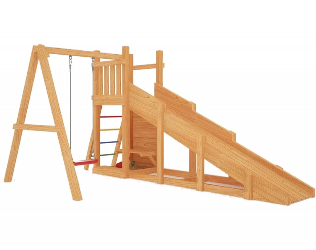 Уличный ДСК Гарда 6 с качелями (всесезонная) - вид 0