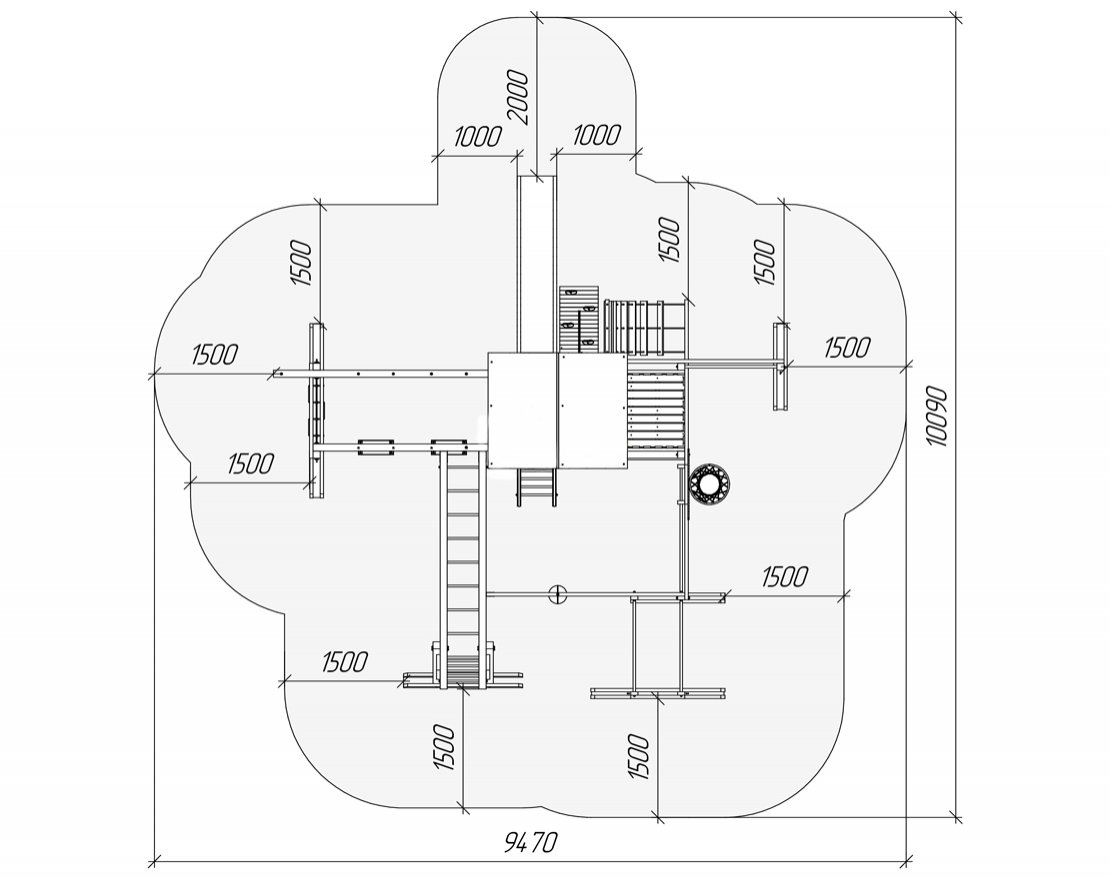 Уличный ДСК Парус Делюкс - вид 12