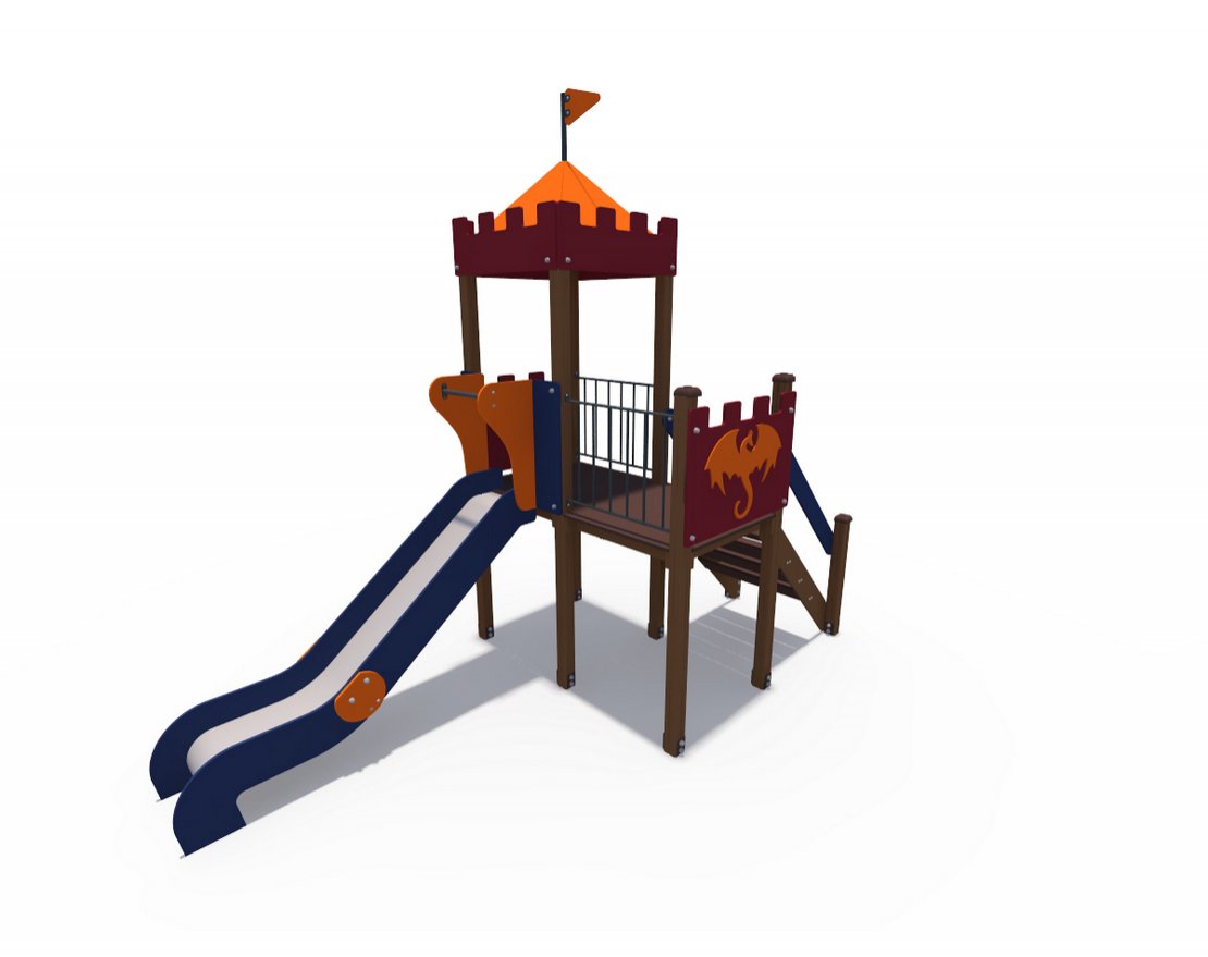 Детский игровой комплекс Империя Башня дракона Н-1200 ДИО 02010 - вид 0