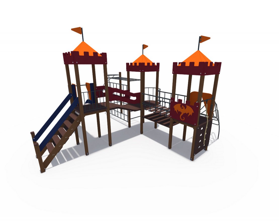 Детский игровой комплекс Империя Форт Н-1200 и Н-1500 ДИО 02070 - вид 1