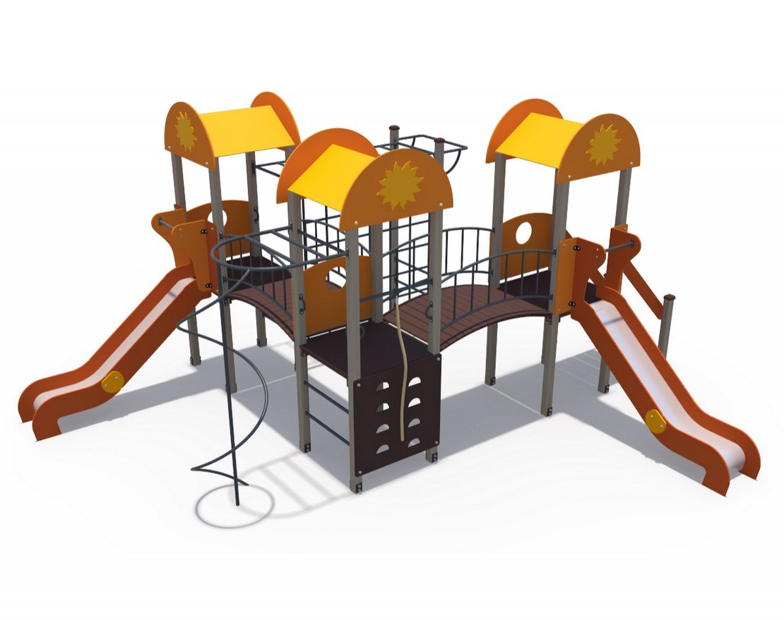 Уличный ДСК Солнышко Детский дворик 2 ДИО 03052 - вид 0