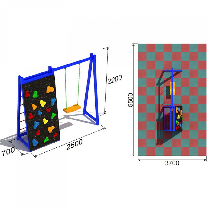 Уличный ДСК Качели Спорт 1.3 - вид 2
