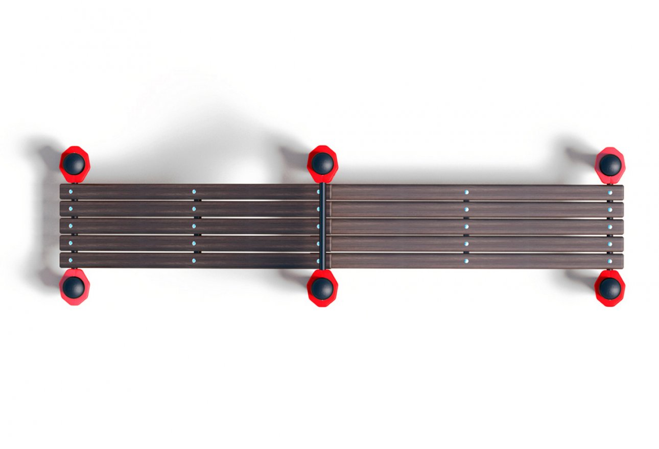 Двойная лавка для пресса горизонтальная+с уклоном - вид 2