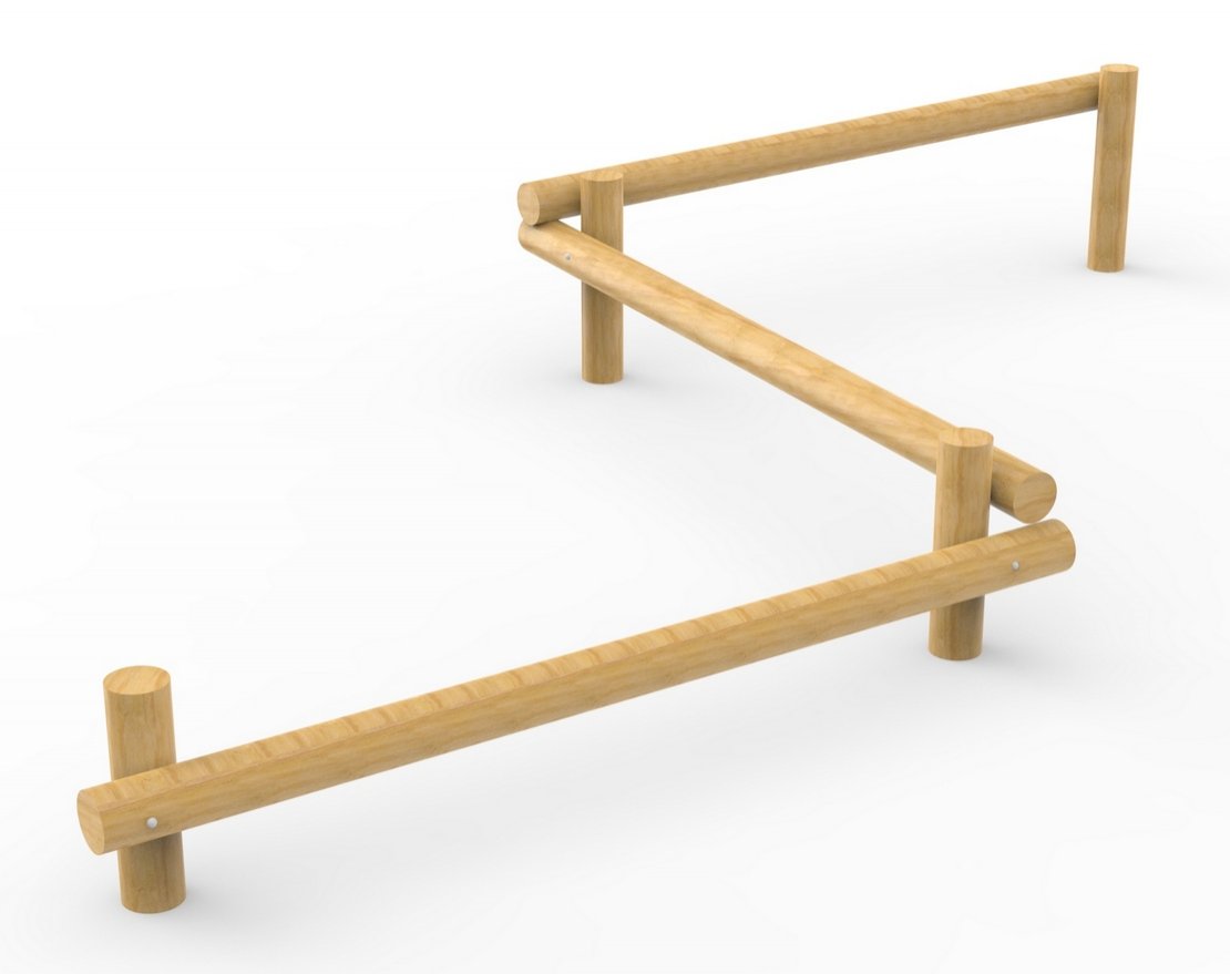 Элемент полосы препятствий Змейка 891.07