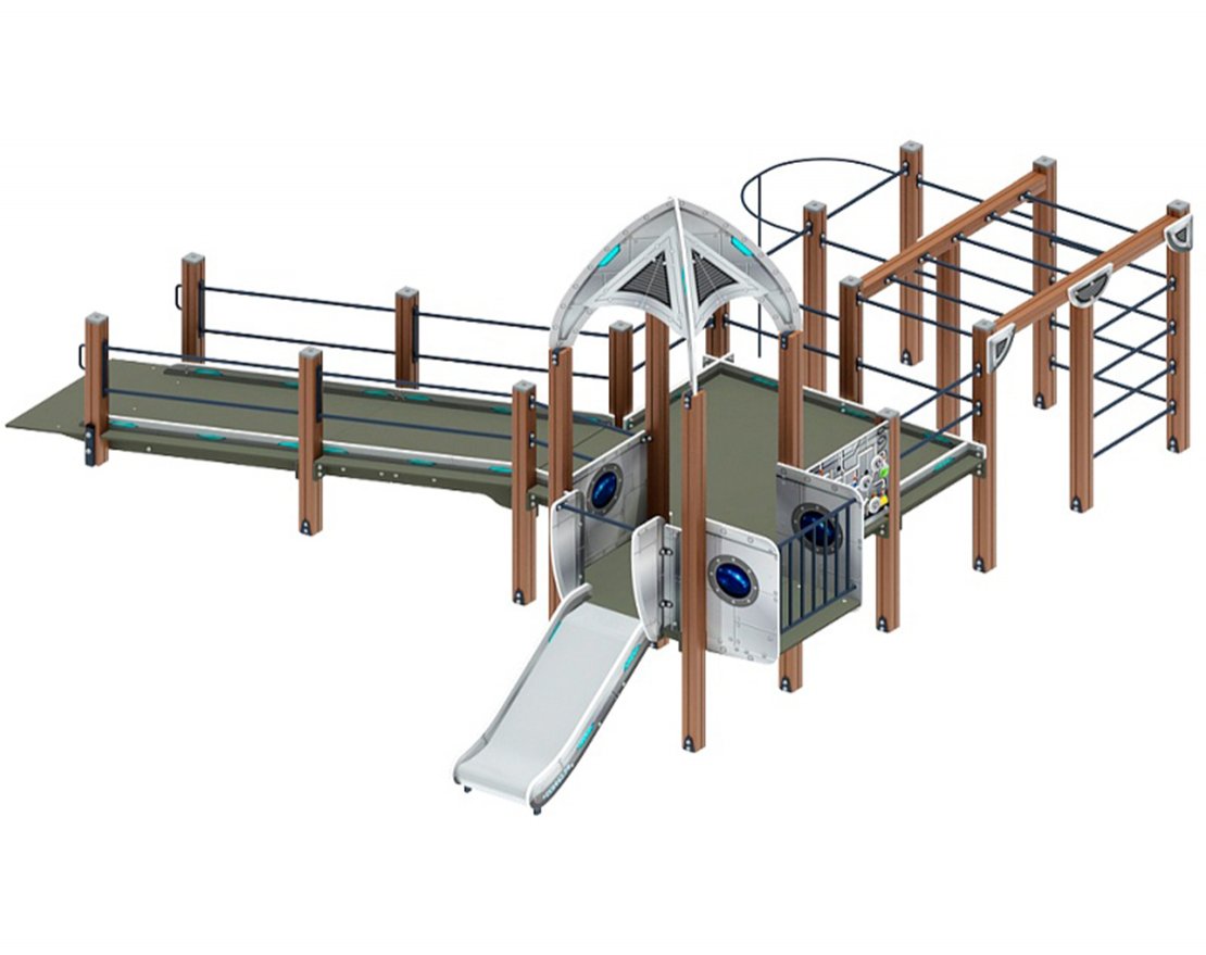 Горка Забота Космопорт (серый) ДОВ 20.14.02-02 Н 750