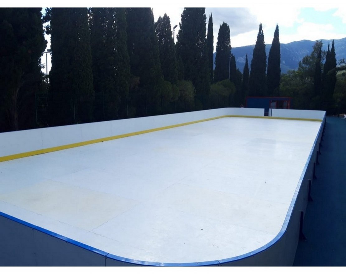 Коробка для хоккея из стеклопластика толщиной 7 мм, с обычными бортами, без ограждения из сетки - вид 2