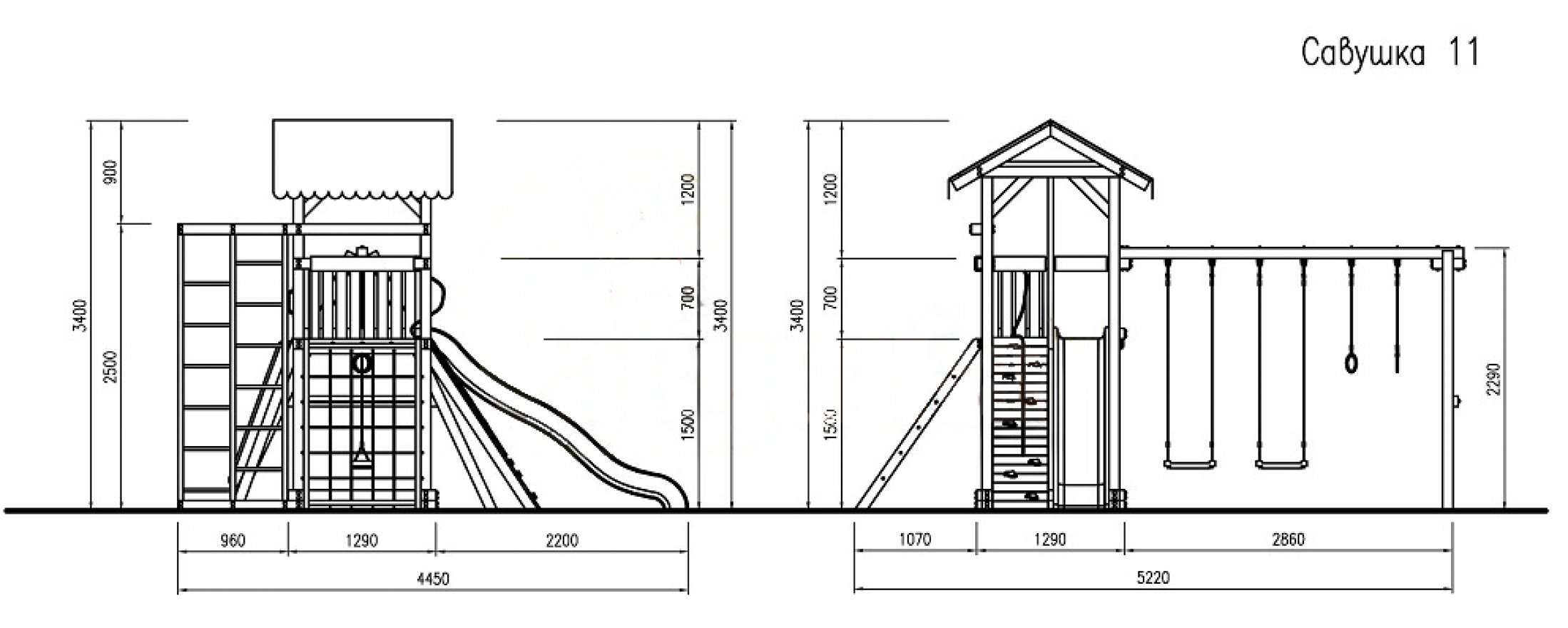 Игровая площадка Савушка 11