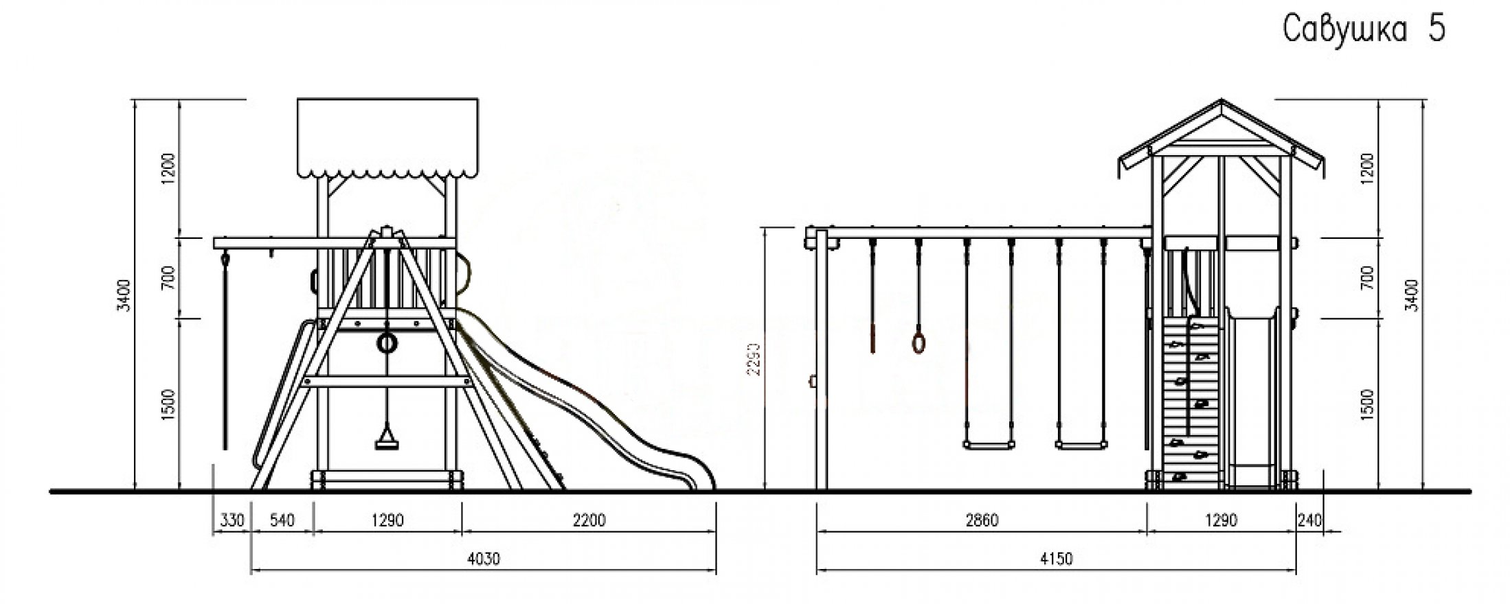 Уличный ДСК Парус 1 - вид 6
