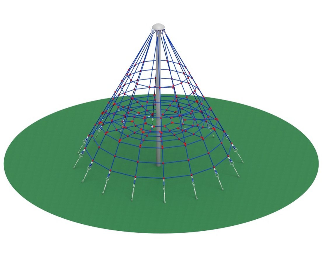 Игровая сетка  Пирамида СК 2.05.02-РК (на резиновое покрытие)