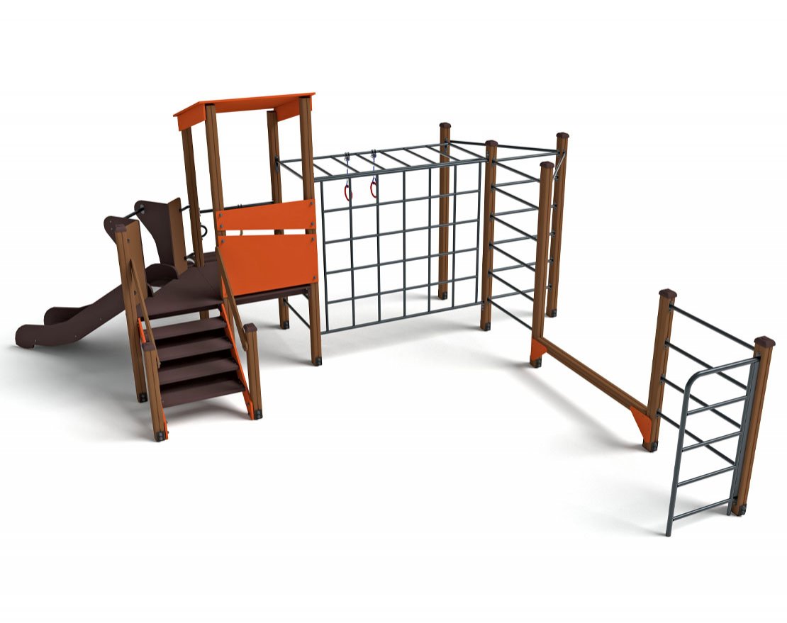 Игровой комплекс Геометрия металлический скат Н-900 ДИО 10215 - вид 2